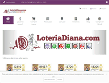 Tablet Screenshot of loteriadiana.com